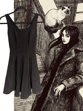 Lulu's Textured Black Dress